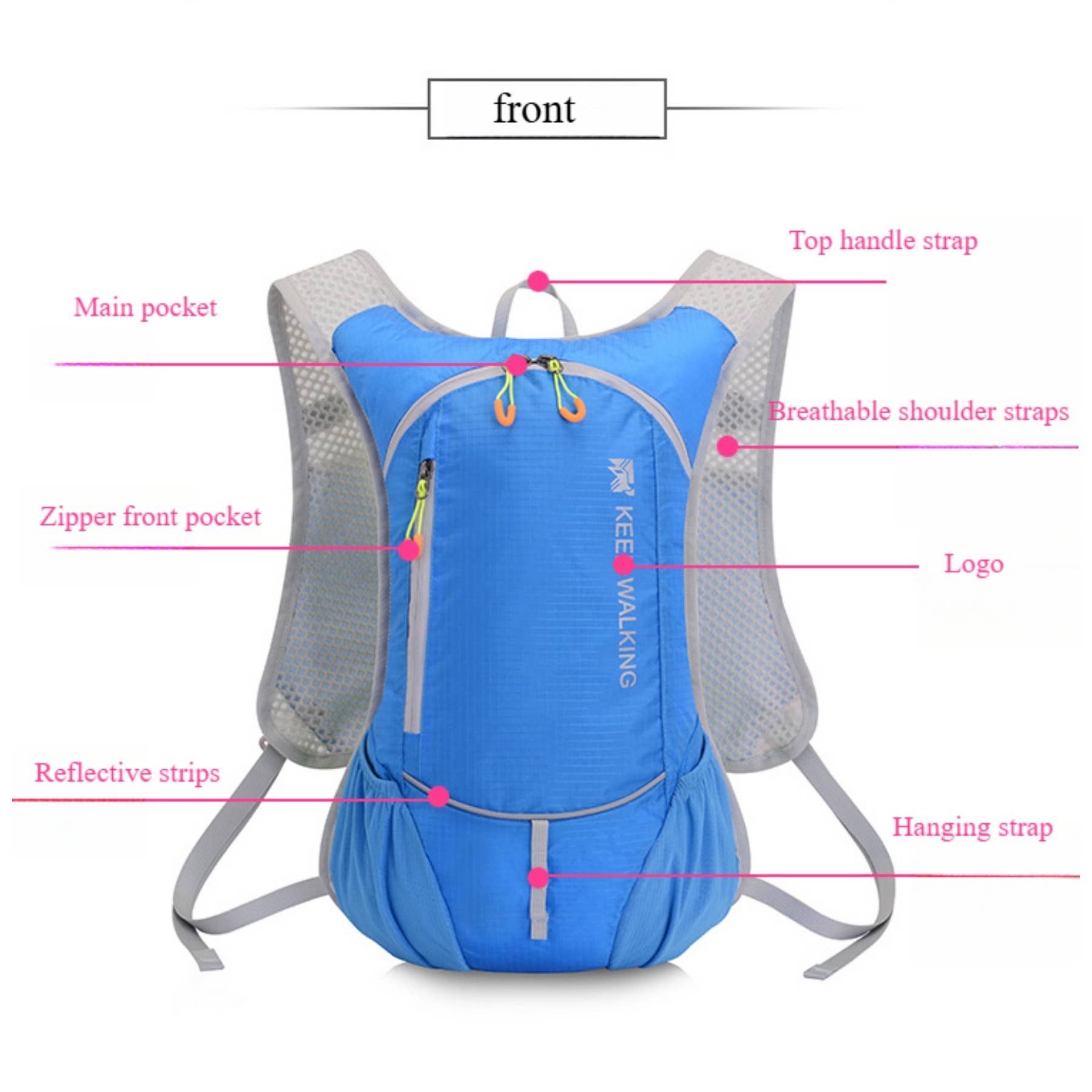 wandf - Wholesale Backpack - Unisex - Waterproof Sport Backpack Ultra-Light for Cycling & Running13
