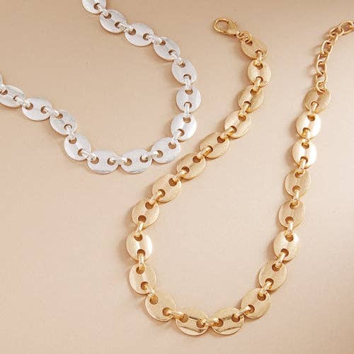 Designature New York - Wholesale Link & Chain Necklace - Handmade Vintage Metal Chain Short Necklace
