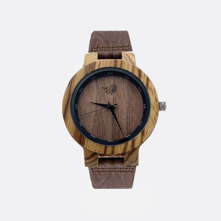 Wood Watch w/Genuine Wood - the "Narwhal" for wholesale by Oliver and the Sea