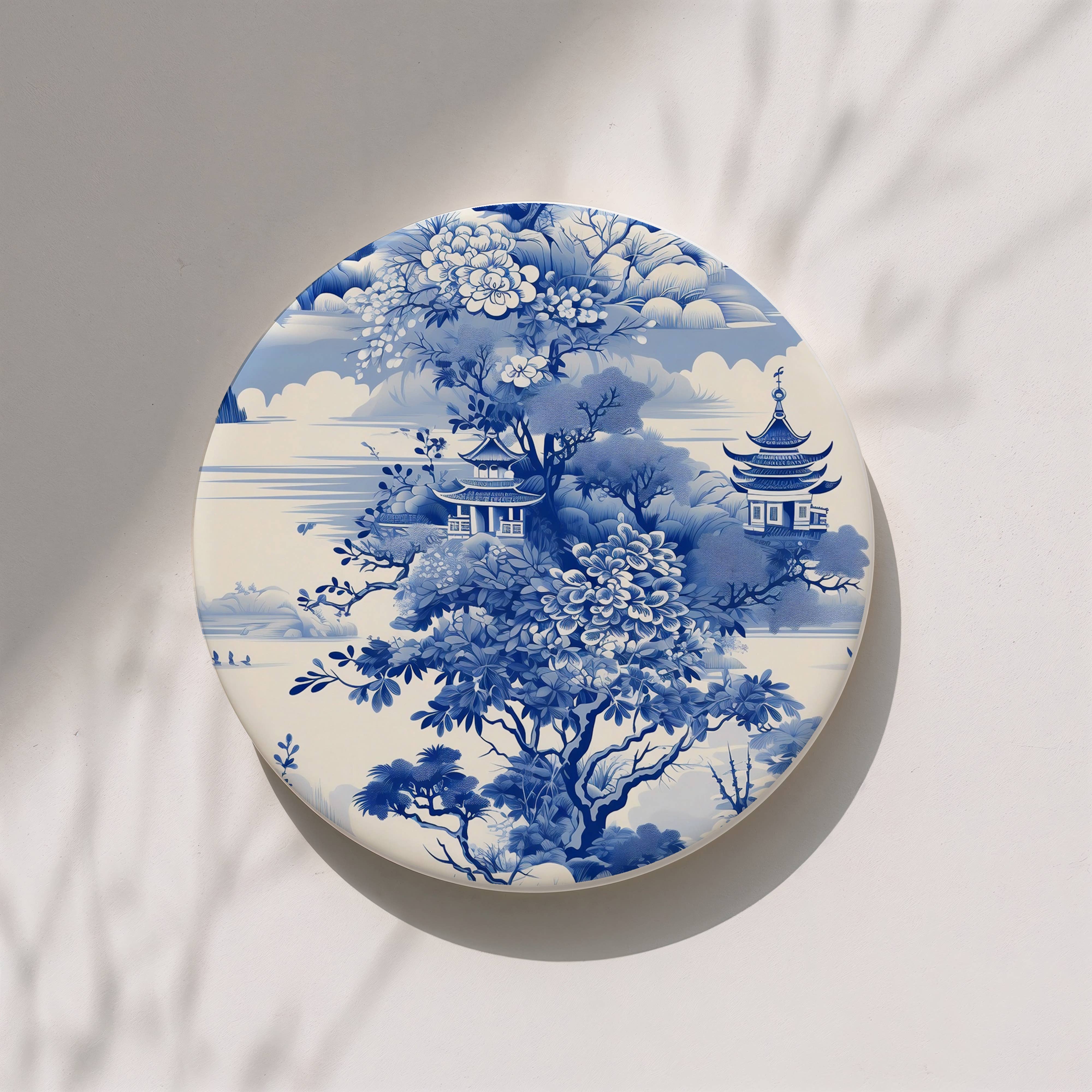 Gia Roma - Wholesale Decorative Tabletop Object - Blue Country Coaster Elegant Grandmillennial Blue Home Decor74