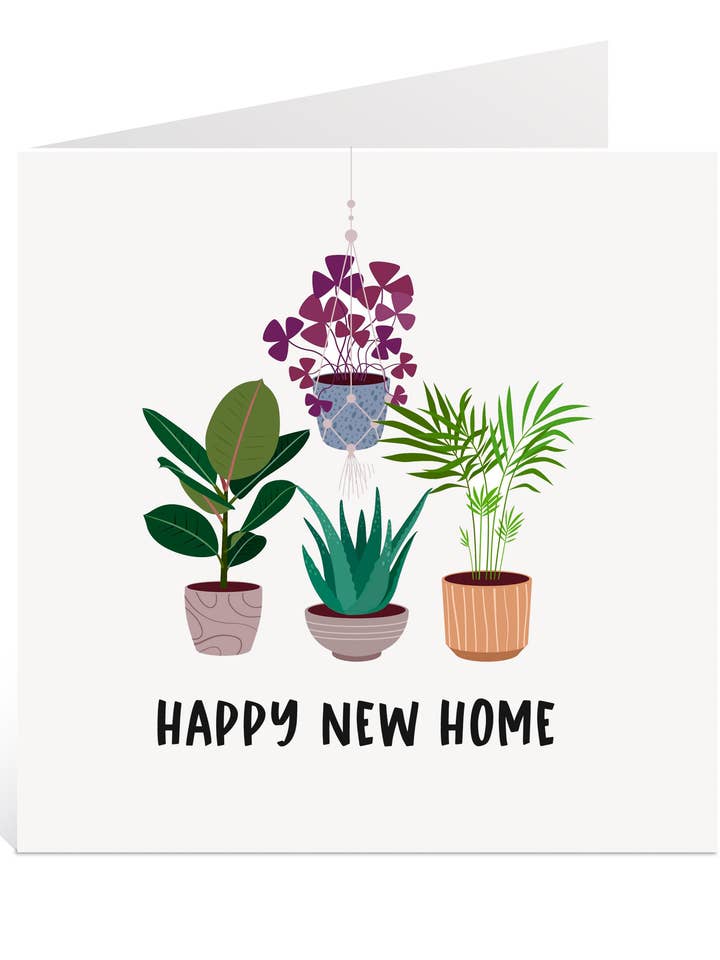 House Plant New Home Card for wholesale by Creationery