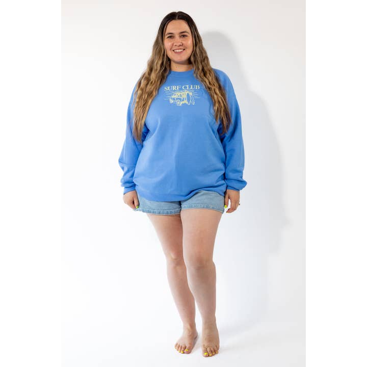 Surf Club Crewneck Sweater for wholesale by Bag It Up Boutique