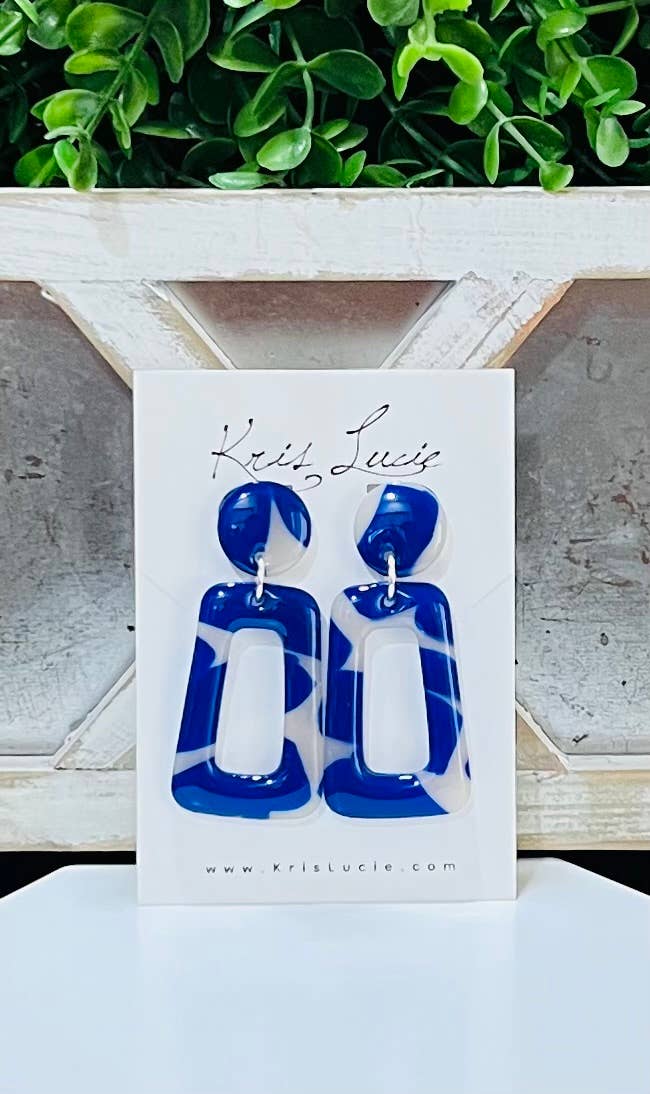 Kris Lucie – wholesale Dangle earrings – Suzie Blue Earrings2