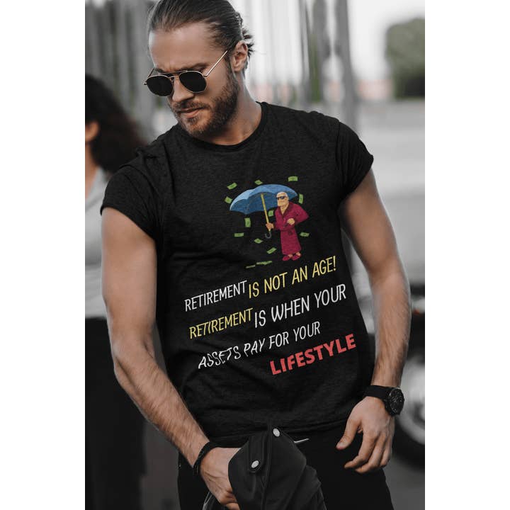 Retirement Is Not An Age Men's Cotton Tee for wholesale by Wombacart