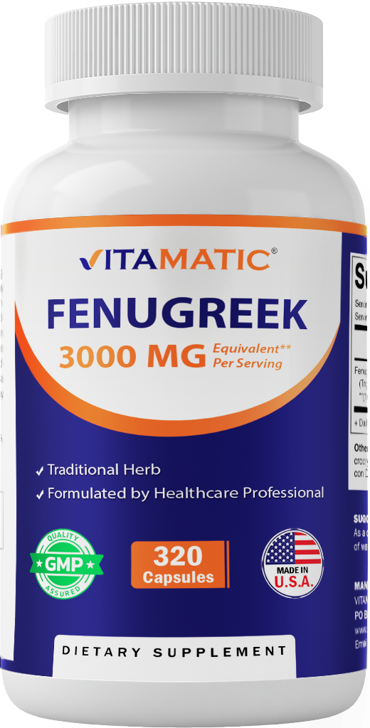 Vitamatic – wholesale Oral supplement/vitamin – Vitamatic | Fenugreek 3000mg | 320 Veg capsule 0