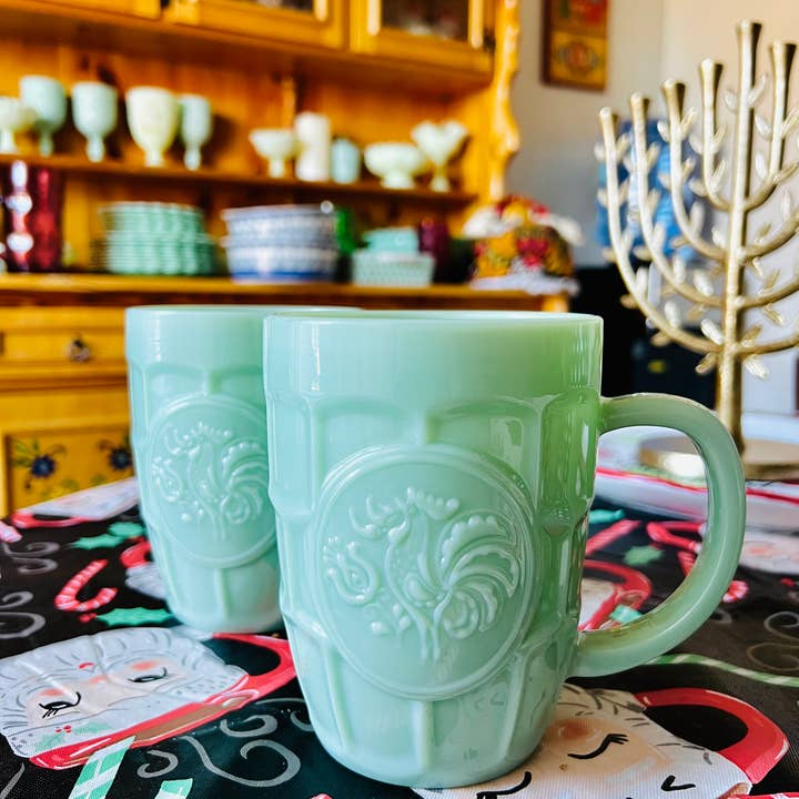 Mami24Seven - Venta al por mayor Jarras de cerveza - Jadeite Stein (juego de dos)6