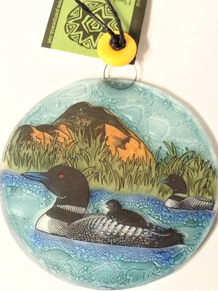 Ornement / Attrape-soleil Famille de Plongeons pour la vente par Pampeana