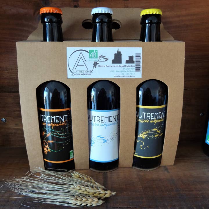 Brasserie Autrement - Wholesale Beer - Tripack suitcase 33cl blonde/white/amber