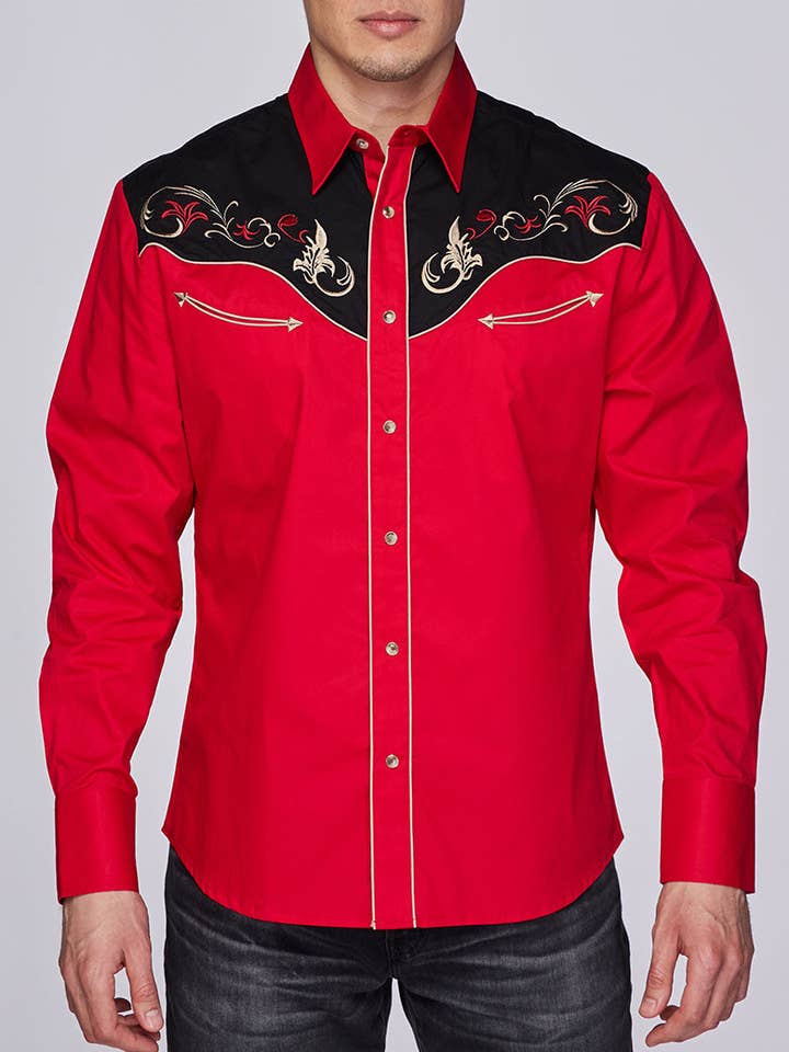 Camisas de vaquero con bordado occidental RODEO para hombre para venta al por mayor de Rodeo Clothing