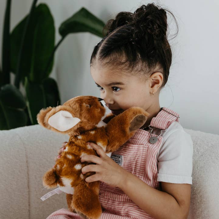 The Petting Zoo - Wholesale Stuffed/Plush Toy - Kids & Baby - Earth Keeperz Fawn small 10" Recycled Plush6