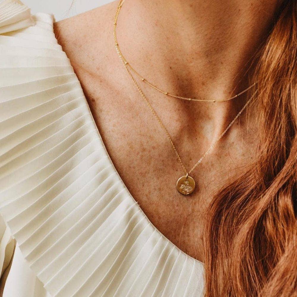 Made By Mary - Wholesale Pendant/Charm Necklace - Birth Flower Necklace - 1/2"2