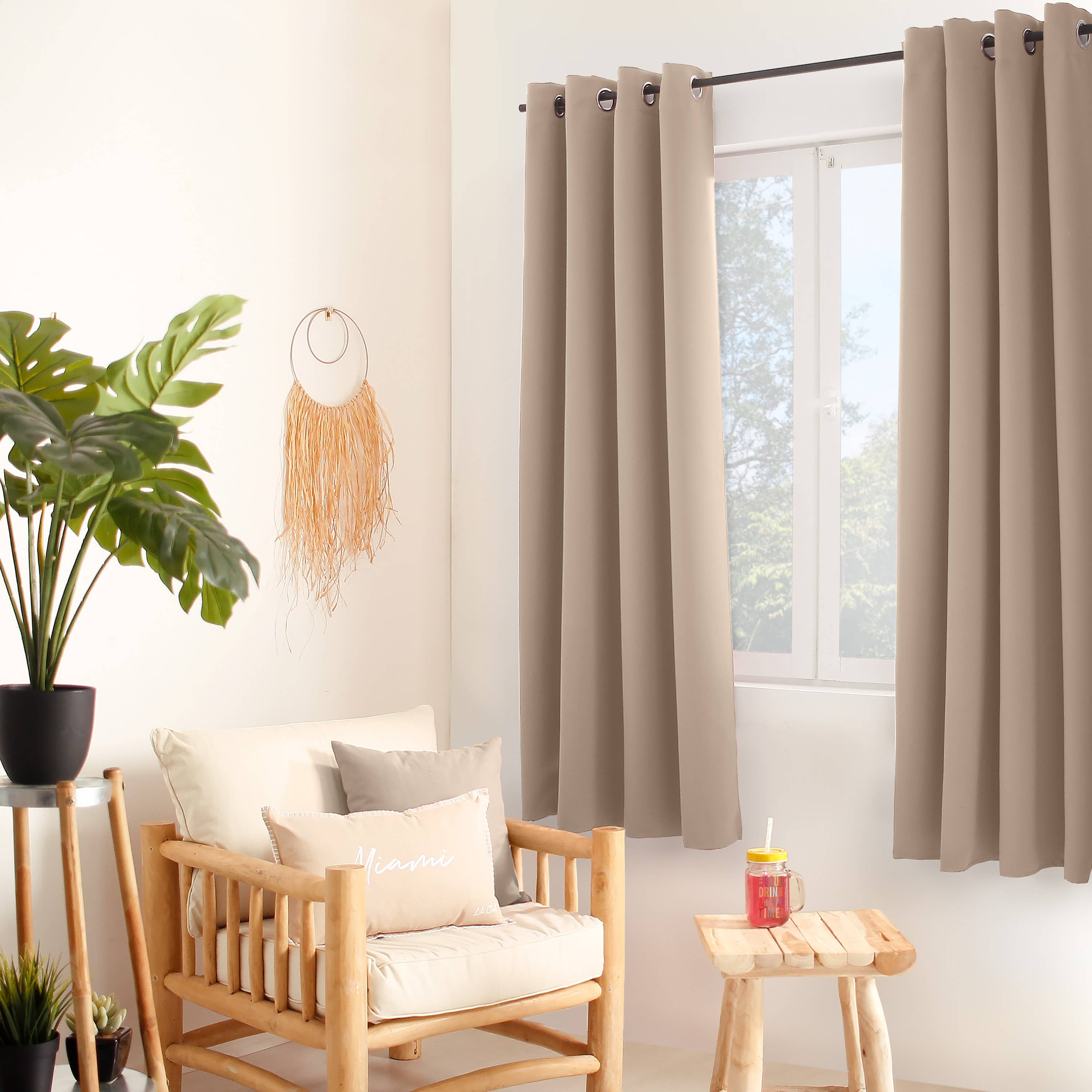 DECOSTARS - CmaDECO - Wholesale Curtain - Blackout Thermal Curtain with Eyelets, 135x180cm, Glacier29