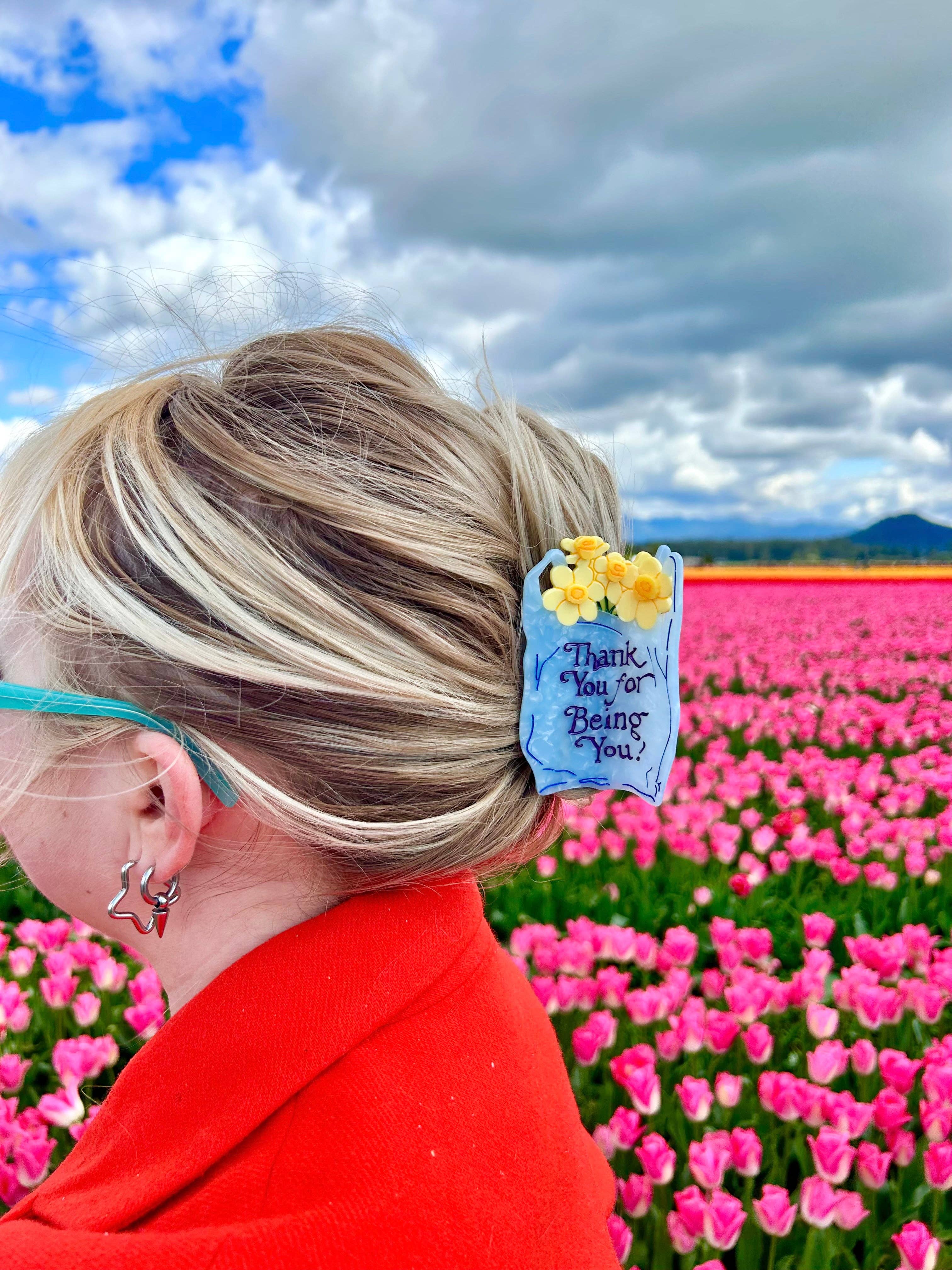 The Peach Fuzz - Wholesale Hair Accessories Set - Women's - Thank You Bag Hair Claw TPF x Lindsey Cherek Waller5