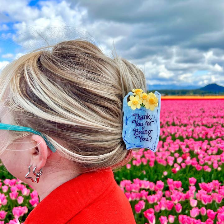 The Peach Fuzz - Wholesale Hair Accessories Set - Women's - Thank You Bag Hair Claw TPF x Lindsey Cherek Waller5