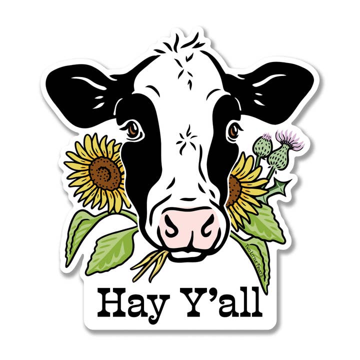 Pegatinas Vaca Pegatina de Vinilo | Idea de Regalo de Animal de Granja para venta al por mayor de Two Little Fruits