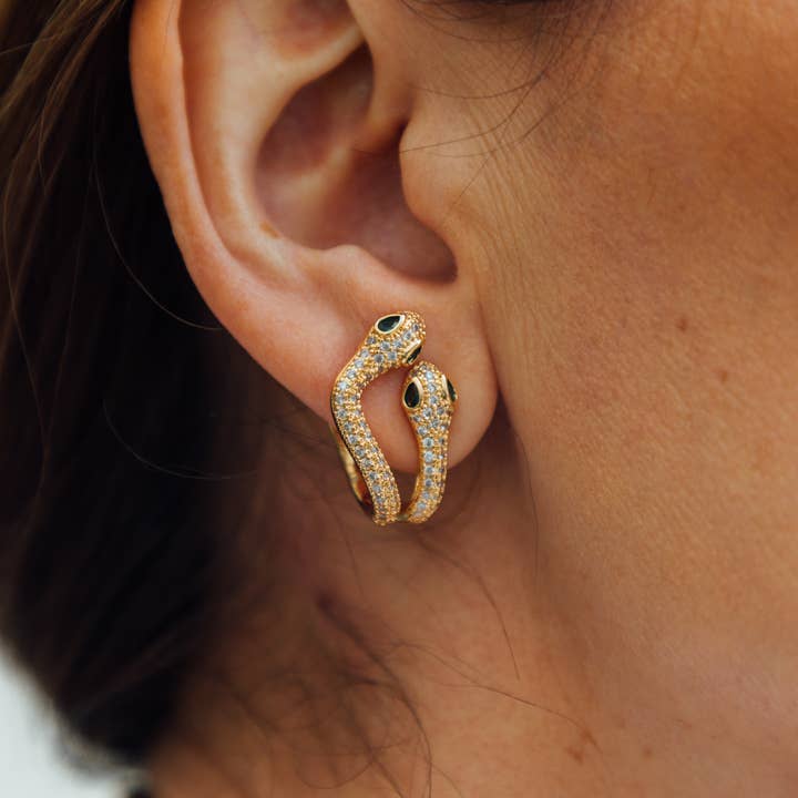 Eye Candy Los Angeles - Wholesale Dangle Earrings - Snake Cuff Earrings
