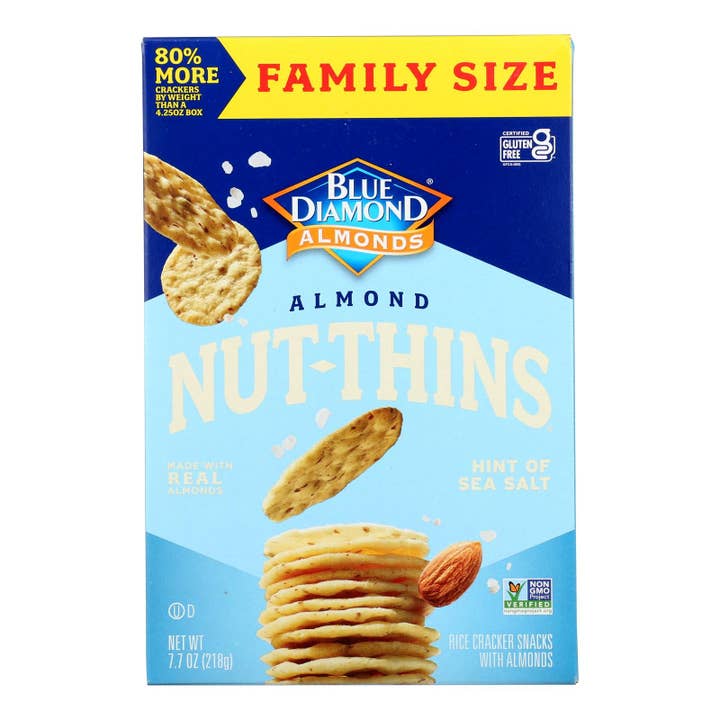 Blue Diamond - Nut Thins Hint Of Sea Salt - Case Of 6-7.7 Oz for wholesale by Everyday Supply Co