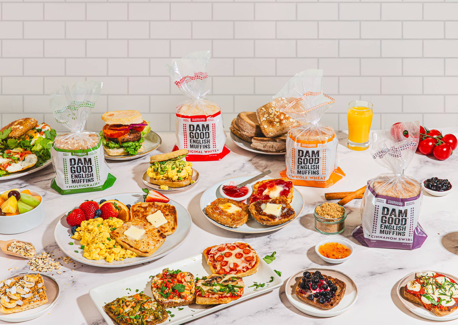 Dam Good® English Muffins - Wholesale Bread/Tortilla - Variety Pack Sourdough English Muffins2