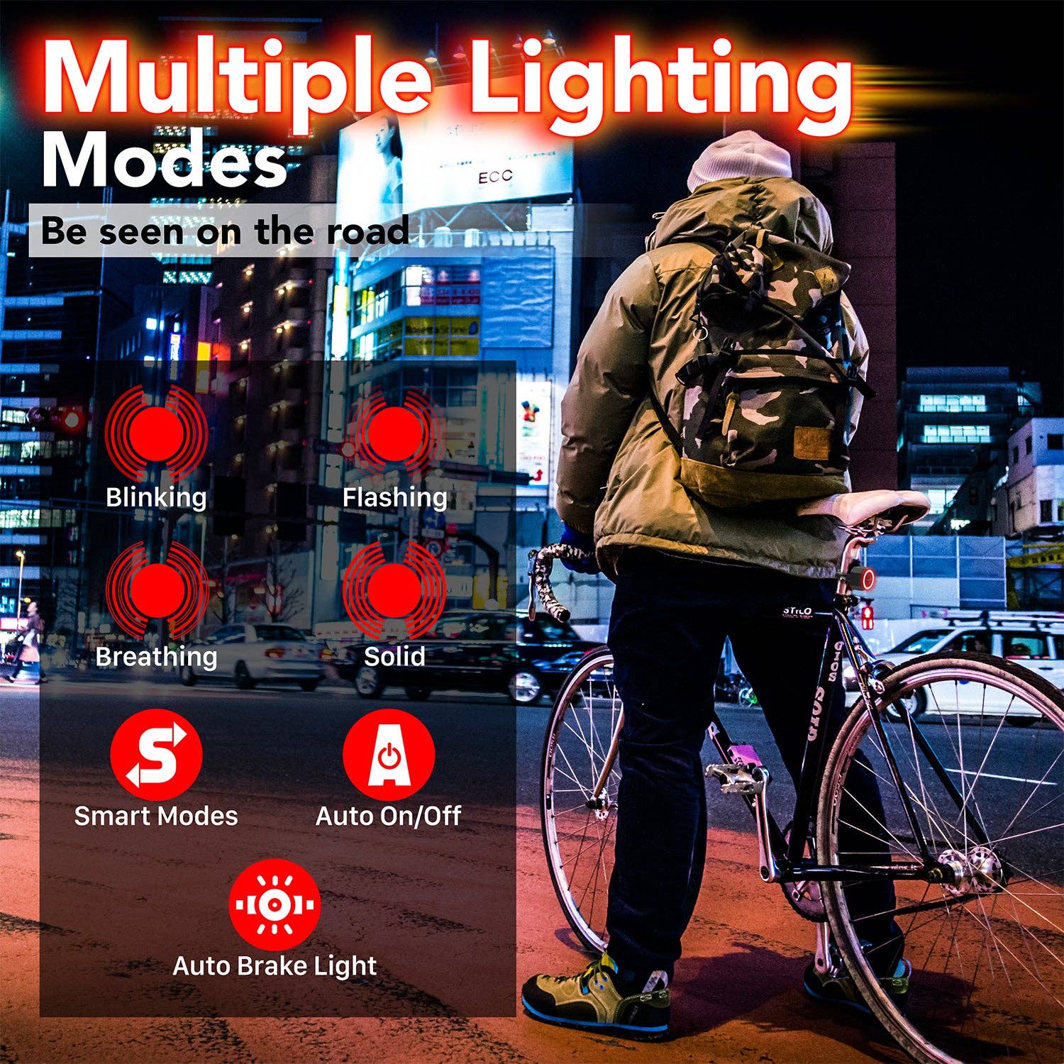 Fosmon – wholesale Biking accessories – Anti-Theft Bike Taillight & Headlight with Remote Control2