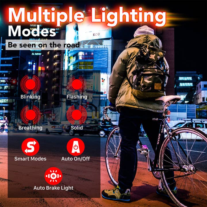 Fosmon - Wholesale Biking Accessories - Anti-Theft Bike Taillight & Headlight with Remote Control2