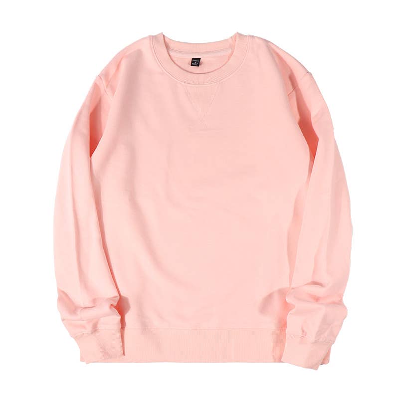 Rosa Clothing - Wholesale Sweatshirt - Women's - Athleisure loose fit plain cotton crewneck Sweatshirt3