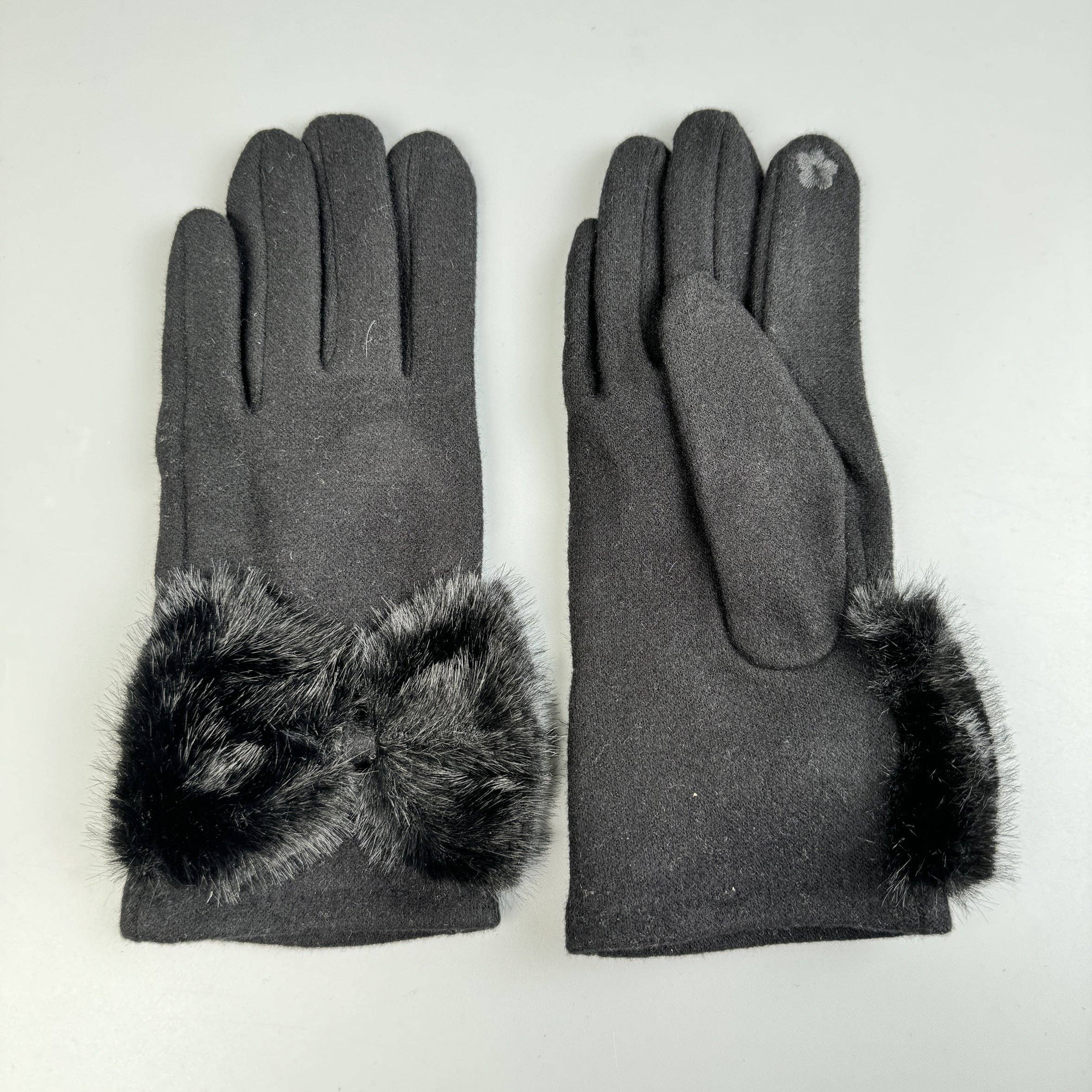 Ole - Venta al por mayor Guantes - Mujer - Guantes de Pantalla Táctil con Lazo de Piel Sintética GL005910