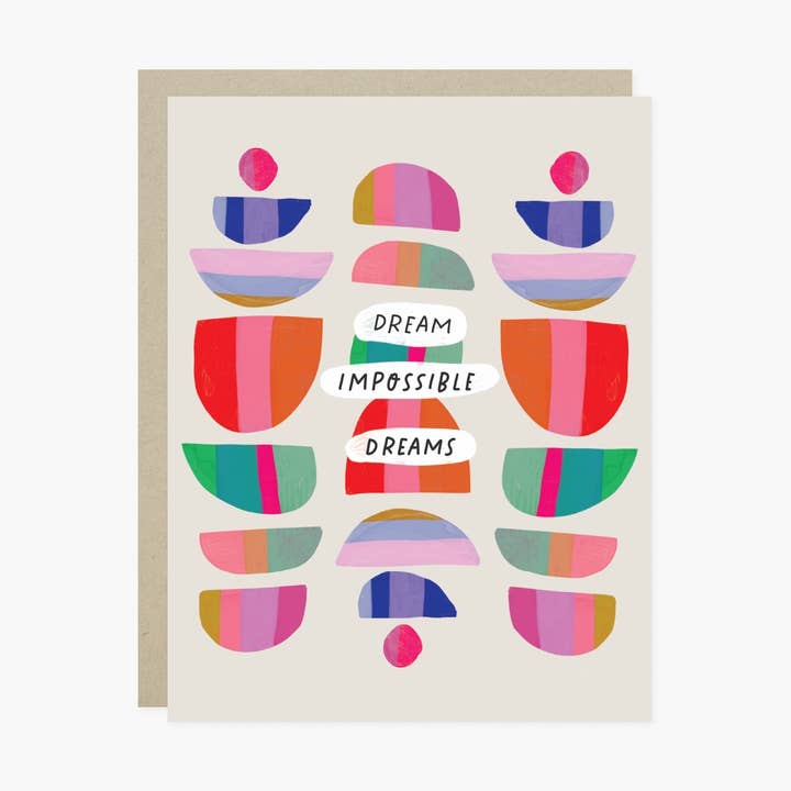 Biglietto di Compleanno Sogna Sogni Impossibili per la vendita all'ingrosso da parte di Barone and Co.
