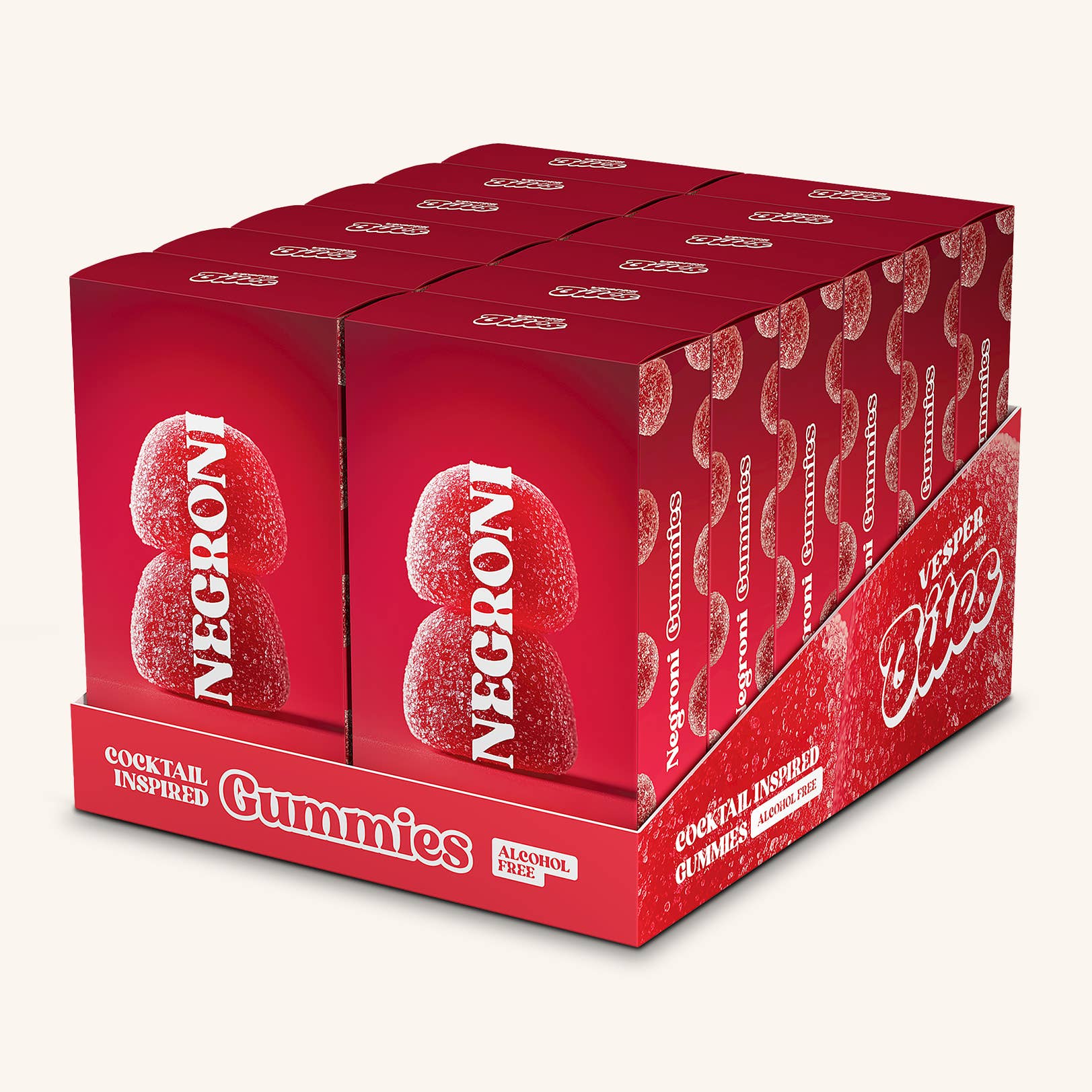 Vesper Bites (No duties | Ships from CAN/USA) - Vente Bonbons gélifiés - Gummies Negroni, Bonbons Moelleux, Sans Alcool3