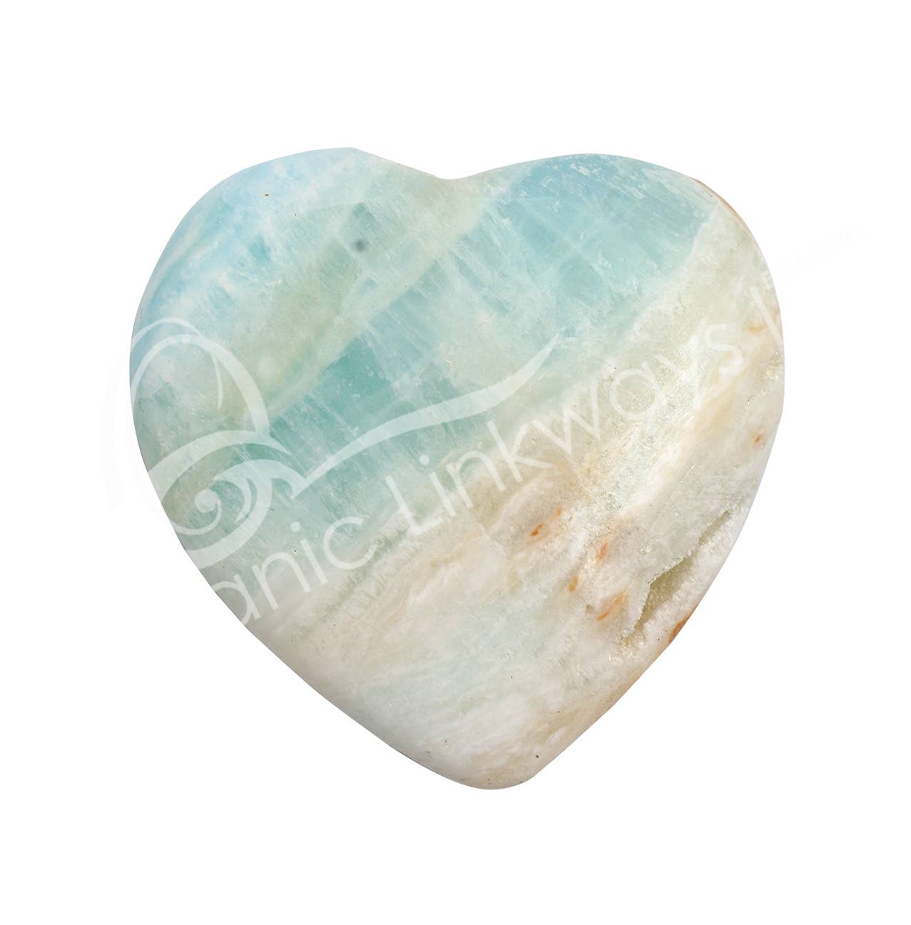 Oceanic Linkways Inc - Wholesale Spiritual Stone/Crystal - (KG)HEART - CALCITE, CARIBBEAN 2-3"0