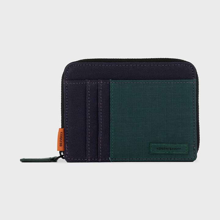BILLYBELT - Vente Portefeuille – homme - Portefeuille Marine et vert0