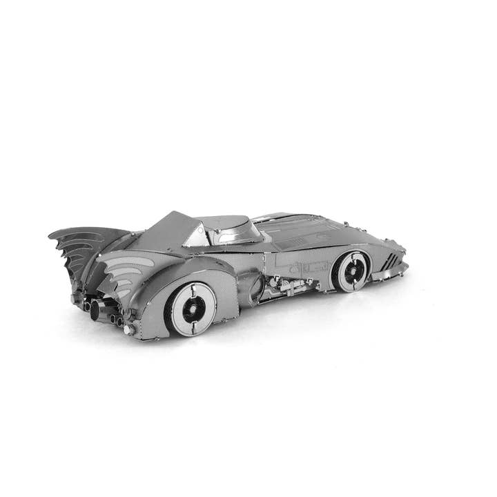 Silver BATMAN 1989 BATMOBILE - Metal Earth for wholesale on Faire7