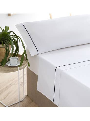 Sabana Encimera Percal "Feston" Algodon 100% para venta al por mayor de Barceló Hogar