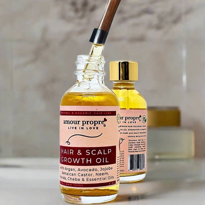 Økologisk Chebe Hårvækstolie med Avocado- og Arganolier for engroshandel hos Amour Propre