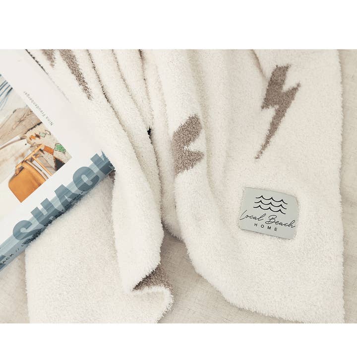 Local Beach – Großhandel Überwurfdecke – Lightning Bolt Luxe Heimdecke6