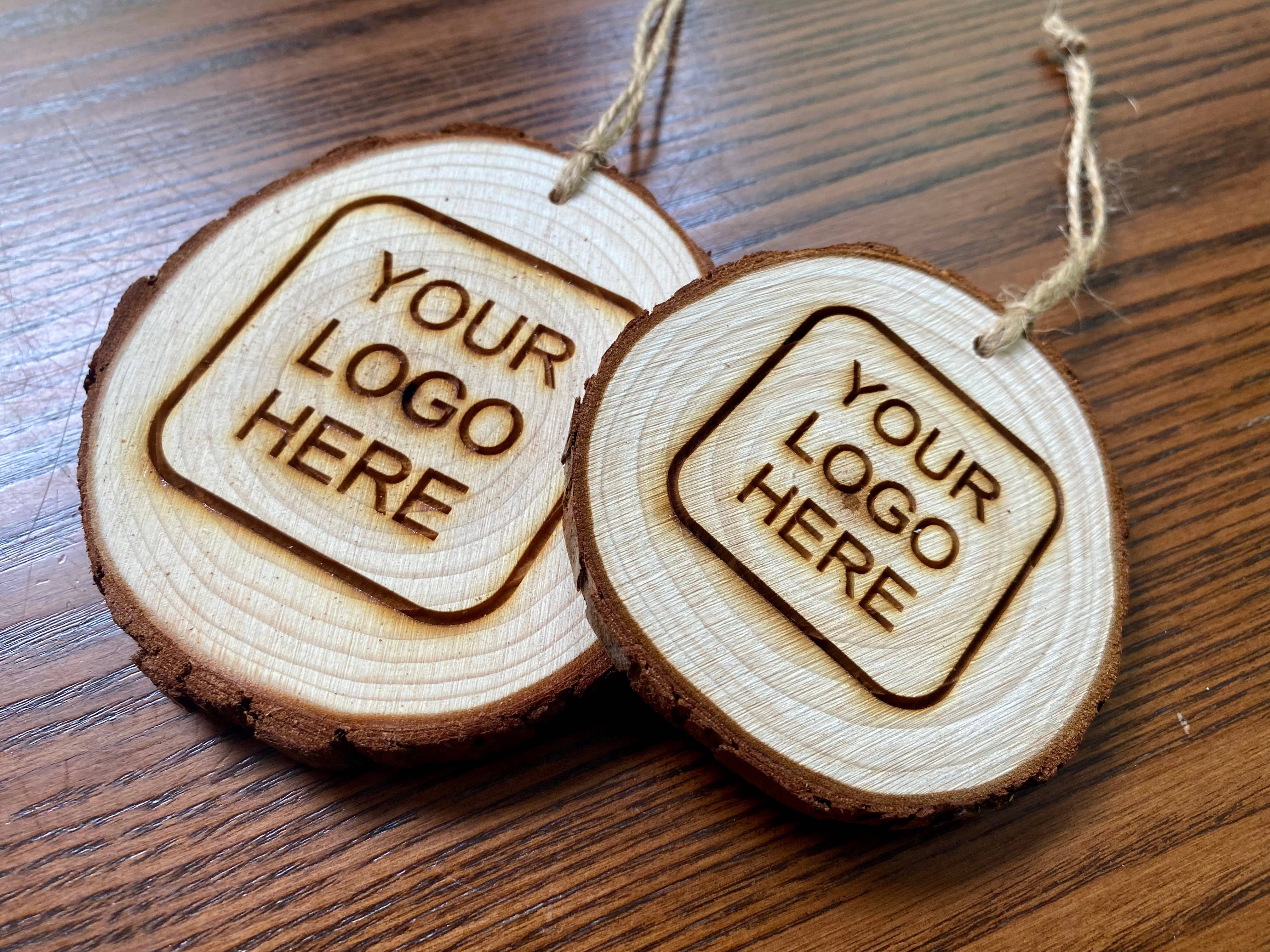 Munsell Made - Wholesale Ornament - Custom Logo Wood Slice Ornaments3