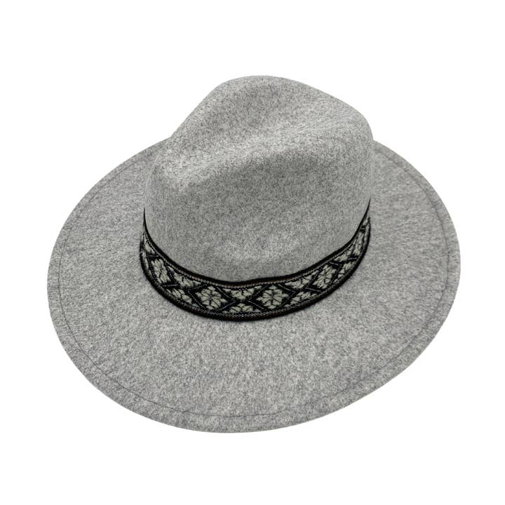 CHAPEAU FEDORA BRIGITTE - GRIS pour la vente par gaiaaccessories