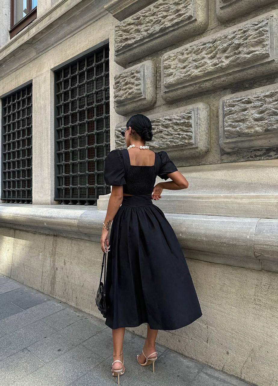 Standpoint Top - Venta al por mayor Conjuntos de top y falda - Mujer - Conjunto elegante Amelia de dos piezas – 10019