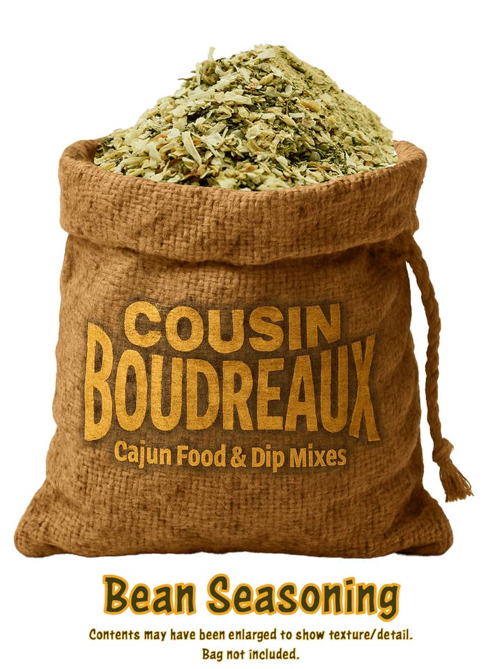 Cousin Boudreaux's Bean Seasoning for wholesale by Cousin Boudreaux's Cajun Foods