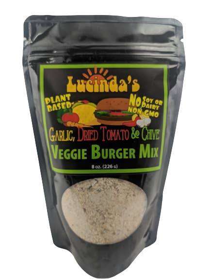 Lucinda's Garlic Veggie Burger Mix for wholesale by Great Life By Lucinda