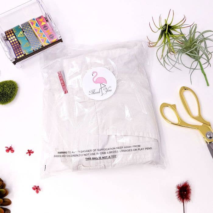 Eleven Fashion - Vente Sacs en cellophane - Sachets autoadhésifs transparents avec avertissement de suffocation, 9 x 13