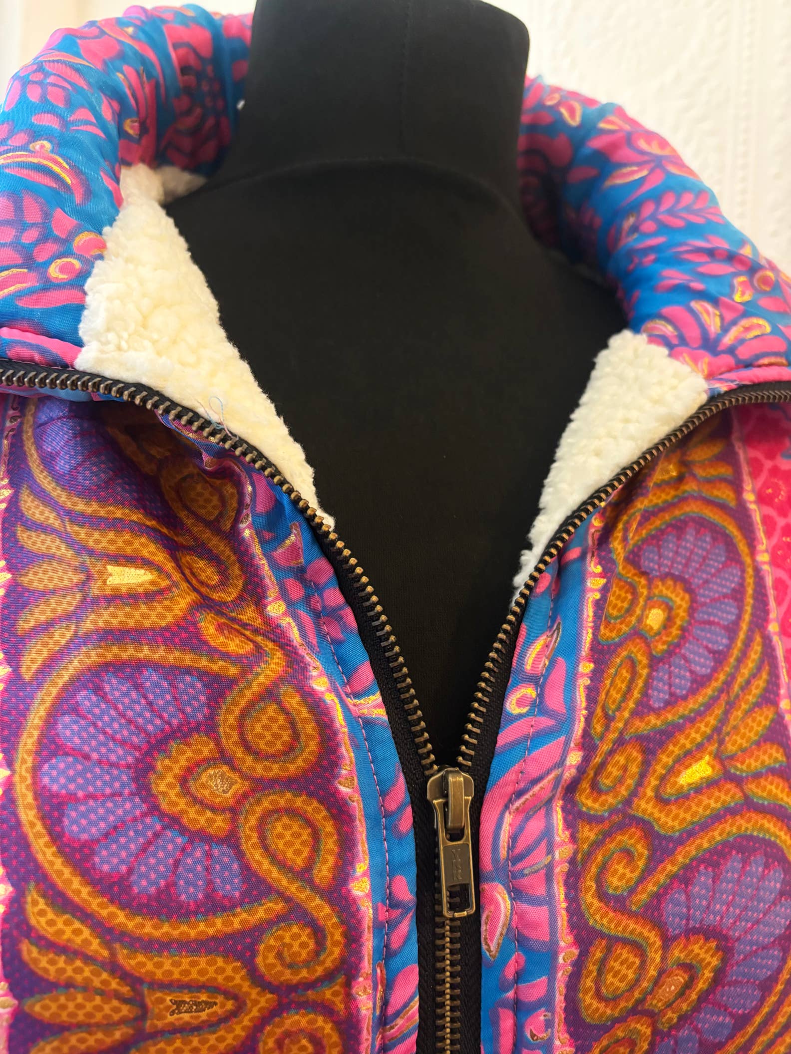 Emma's Emporium – wholesale Bomber jacket – Women’s – AW02: Sari Fleece lined Bomber Jackets - Paisley10