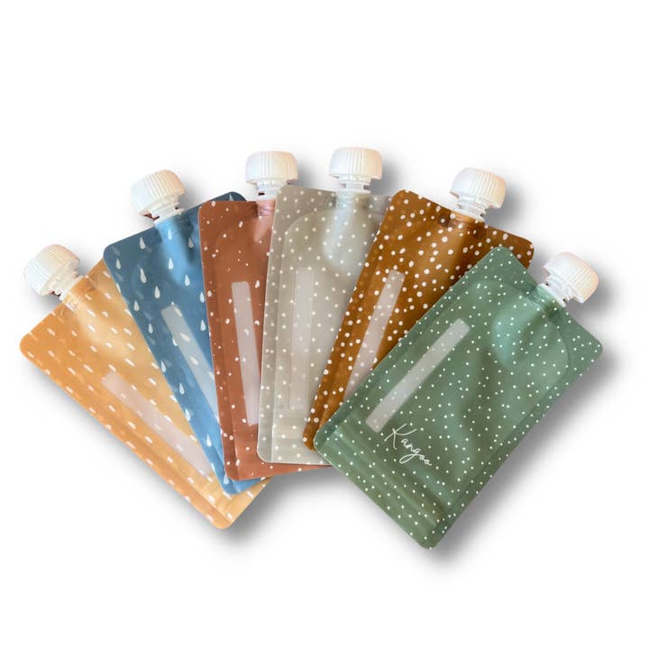 Kangoo et cie - Wholesale Food Storage Wrap/Bag - Reusable Baby Food Pouches | Smoothies, Apple Sauces, Purees