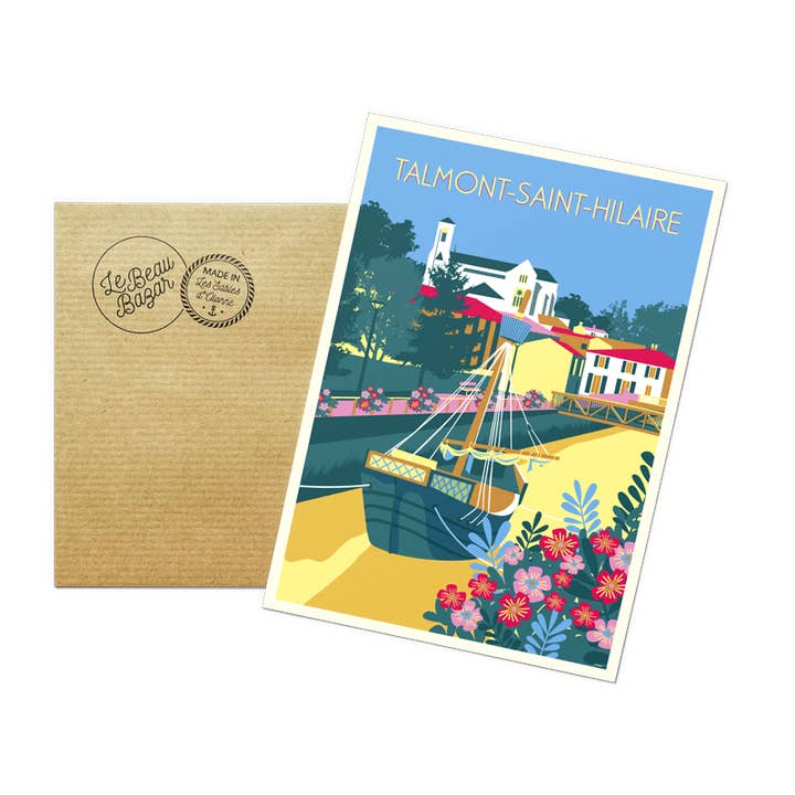 Cartolina TALMONT-SAINT-HILAIRE Centro città per la vendita all'ingrosso da parte di Le Beau Bazar