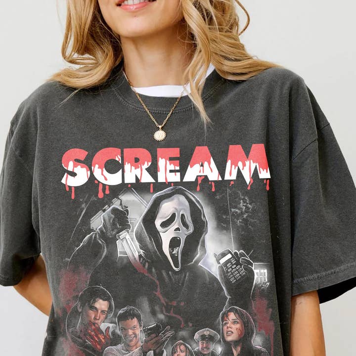 Vintage Halloween Comfort Colors Tee, Horror Movie Sweater for wholesale by Glaime