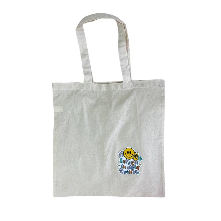 Natural Let's Get In Good Trouble Tote Bag for wholesale on Faire0