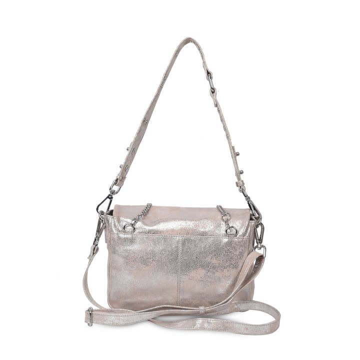 Neuville - Wholesale Crossbody Bag - Women's - MAXKE - Sand Gold Leather Shoulder & Crossbody Bag