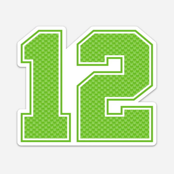 Discovery Stickers - Wholesale Sticker - Seattle Seahawks 12th Man Vinyl Sticker