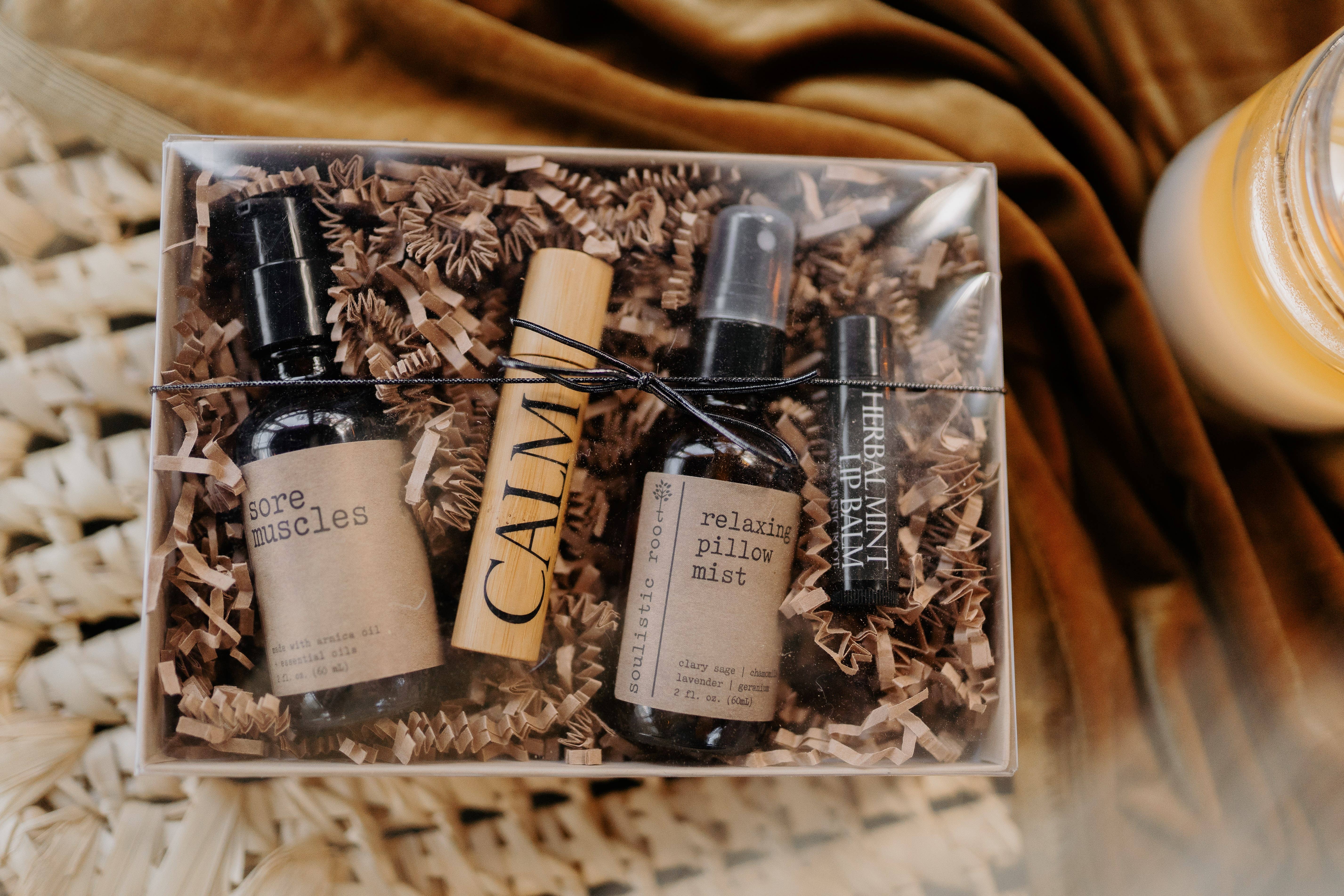 Soulistic Root - Essential Oils & Self Care Gifts - Wholesale Bath & Body Set - Employee Gift, Coworker Gift, Nurse Gift - Luxury Gift Boxes3