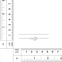 Plazko - Wholesale Schakelketting - Ankerketting Sterling Zilver 2x1,2mm 24" met Veerring - 1st1