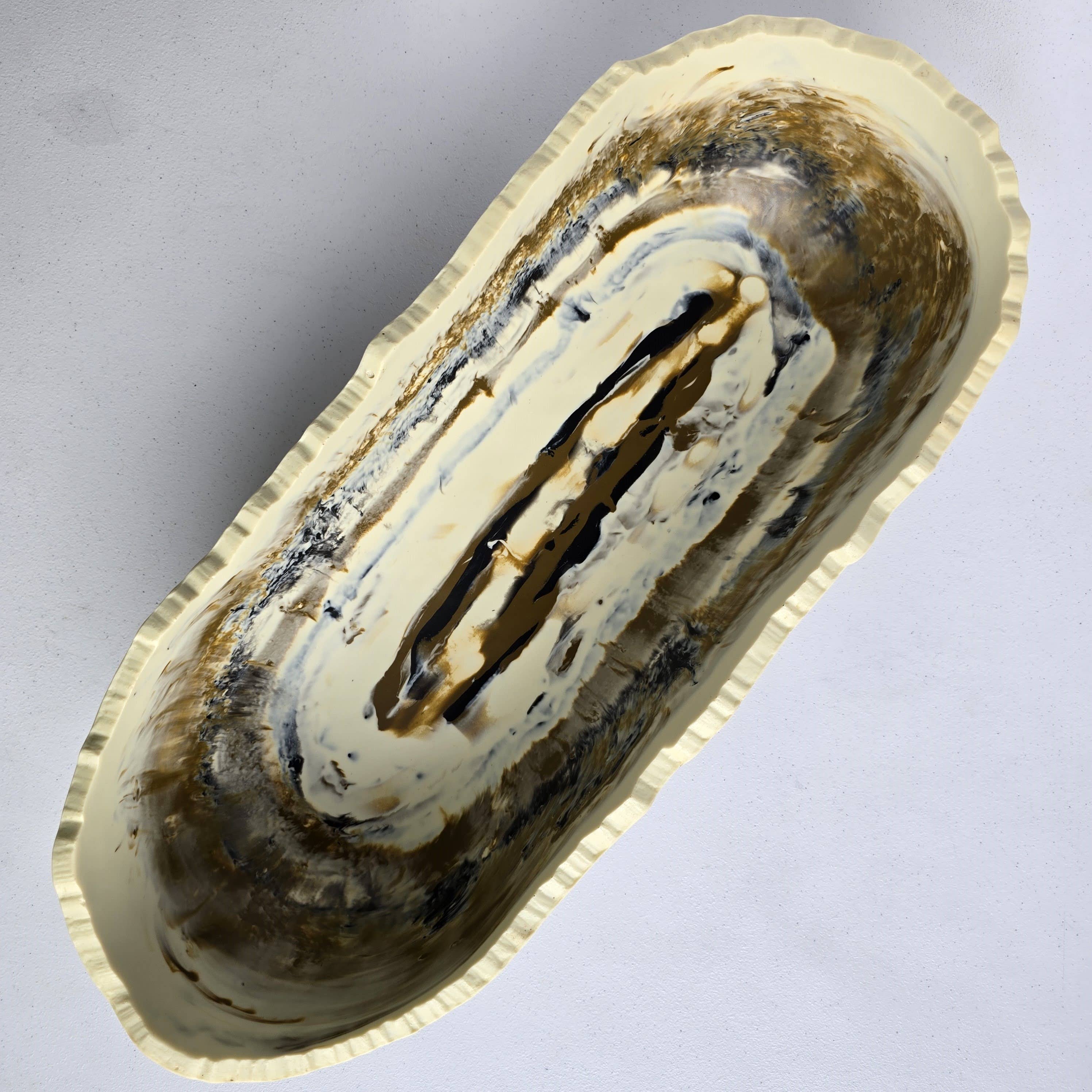 Gibb & Daan - Wholesale Serve Bowl - Large Resin Trough - Entryway Catchall - Decorative Bowl16